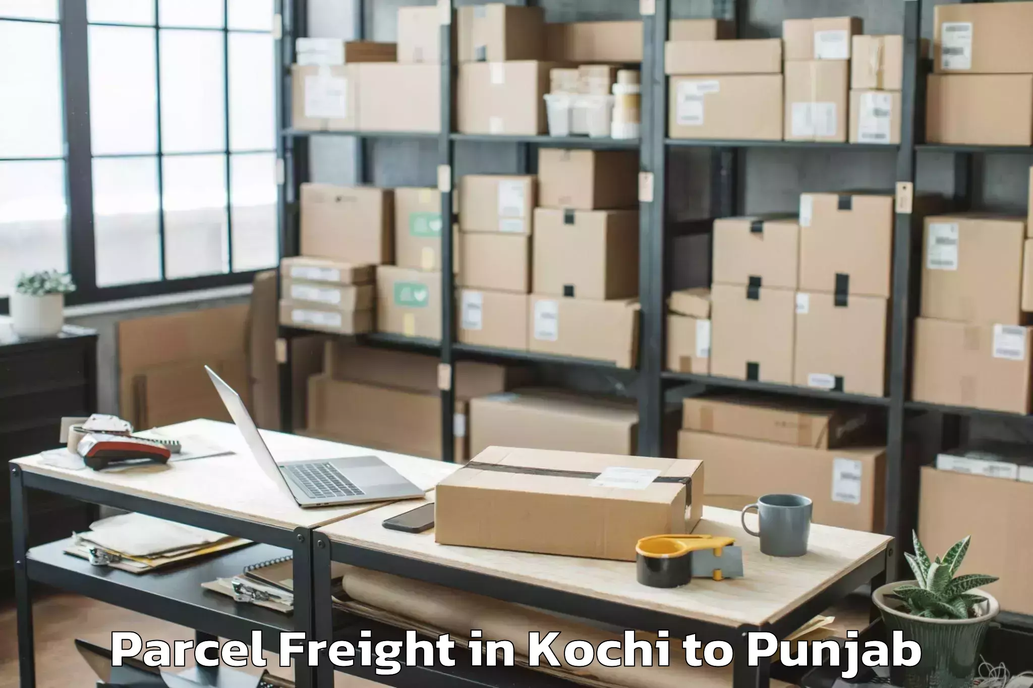 Book Your Kochi to Omaxe Novelty Mall Parcel Freight Today